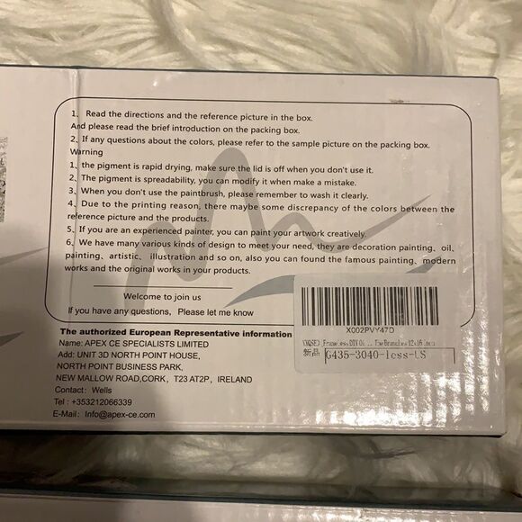 Two paint by number kits includes paint, brushes, canvas & hanging supplies. NWT - Picture 3 of 5